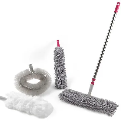 £12.99 • Buy Kleeneze Cleaning Set Home 5 Piece Cleaner Dusters Brush Mop Extendable Handle