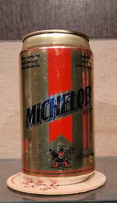 1990s BOTTOM OPEN MICHELOB STAY TAB BEER CAN ST LOUIS MISSOURI #2 SLANTED EMPTY • $4