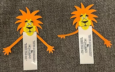 Mgm Grand Casino Las Vegas  2 Lion Book Markers/1999 Pin/new Year's 2000 Card • $15