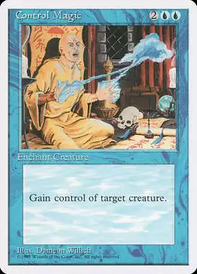 Control Magic 4th Edition PLD Blue Uncommon MAGIC THE GATHERING CARD ABUGames • $1.44