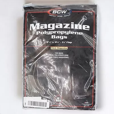 Thick Magazine Sleeves Bags Pack Storage Protector 100 Pcs • $14.99