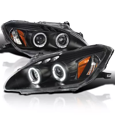 Black Fits 2000-2003 Honda S2000 Ap1 Hid Type Led Halo Projector Headlights Lamp • $184.99