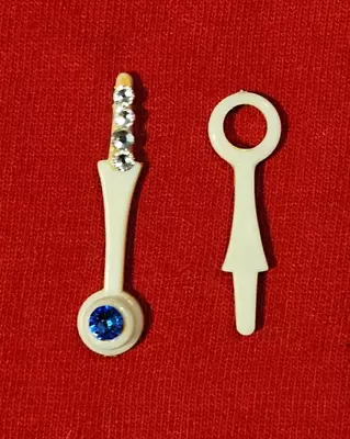 Kit Cat Clock  JEWELED HANDS For D3 D8 WHITE For 50s Thru 90s • $24.50