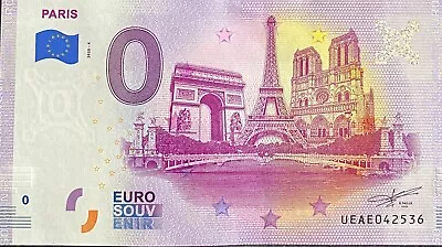 Ticket 0 Euro Paris 3 Landmarks France 2020 Number Various • £8.38