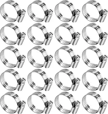 304 Stainless Steel Hose Clamps 20PCS Assortment Adjustable Range 22-32mm...  • $15