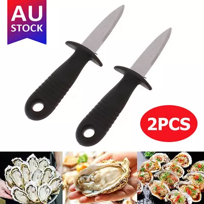 2PCS Oyster Shucking Knife Clam Shellfish Seafood Opener Tool Shucker Knives AU • $7.91