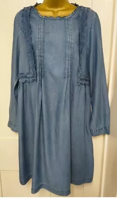 £12 • Buy White  Stuff  Light Weight  Denim Looks Dress Size 14