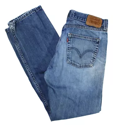 Levis 514 • Slim Straight Blue Jeans Destroyed Denim • Mens Size 30 X 30 • $9.99