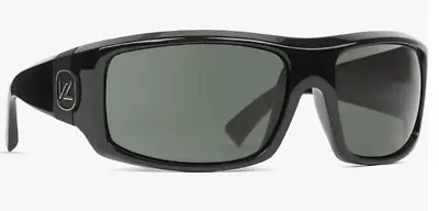 NEW Von Zipper Clutch Sunglasses-BKG Black Gloss-Vintage Grey Lens • $84.99
