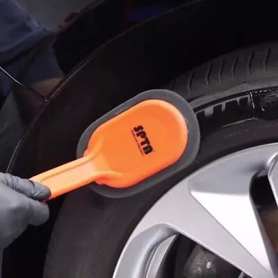 Car Wheel Tyre Waxing Cleaning Sponge Brush Pad Tire Dressing Applicator Tool • $13.29