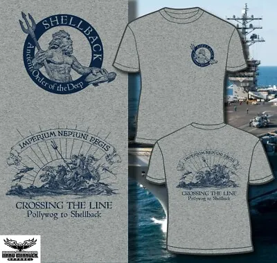 US Navy Marine Corps Air Force Army Shellback Crossing The Line T-shirt • $19.90