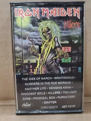 IRON MAIDEN Killers CASSETTE TAPE 1981 Heavy Metal Paul Di'Anno  • $6