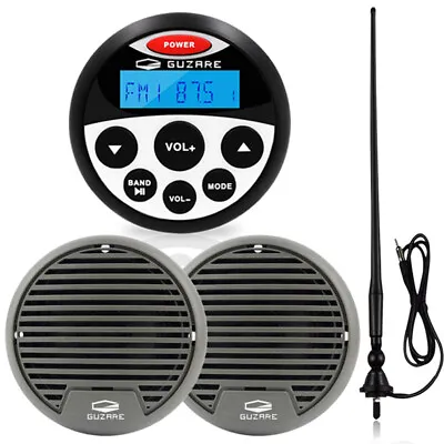$82.99 • Buy Marine Waterproof Audio System Bluetooth Stereo Boat ATV Radio , 3inch Speakers 