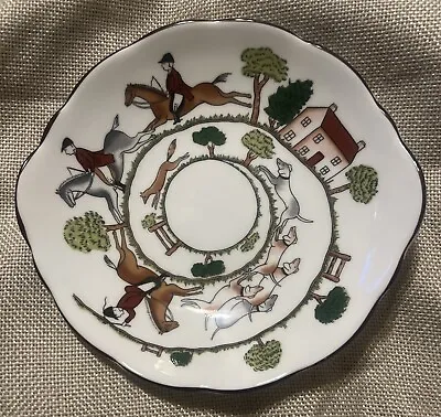 COALPORT BONE CHINA HUNTING SCENE SMALL CANDY DISH/6.5 In • £33.74