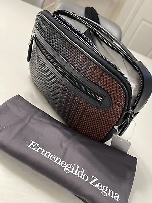 $832.50 • Buy Ermenegildo Zegna Men’s Fast Crossbody Belt Bag PELLETESSUTA™ NWT