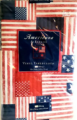 Americana America July 4th Independence Day Party Vinyl Tablecloth - Rectangle • $7.95
