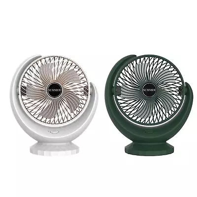 USB Desk Table Fan Cooling 3 Gear Adjustment Silent For Gift Home Camping • £13.63