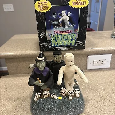 Vintage 1997 Gemmy Animated Monster Mash Trio Halloween Prop WORKS! • $20