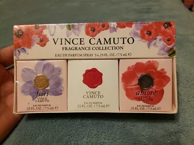 Set Of 3 VINCE CAMUTO Fragrance Collection 3 PC Perfumes 0.25 Fl Oz Each New • $24.75