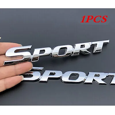 1PC Sliver 3D Sport Logo Car Trunk Tailgate Emblem Badge Decal Sticker Silver US • $8.45