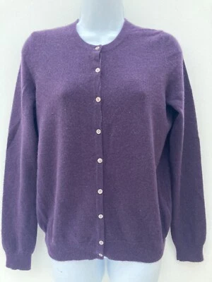 £22 • Buy M&s Autograph 100% Cashmere Cardigan, Size 10. Damson