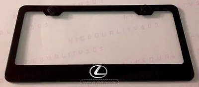 $10.75 • Buy Lexus F Sport Stainless Steel Black Finished License Plate Frame Rust Free