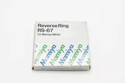 Mamiya RS67 67mm Reverse Ring For Mamiya 645 Upgraded (inspect Photos) • £35