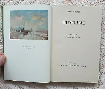 £18 • Buy Tideline By Edward Seago 1950 Edition