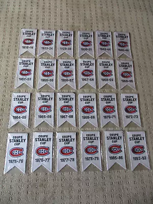 Montreal Canadiens Stanley Cup Champions Mini Banner Set Of 24 Nhl Hockey New  * • $499.99