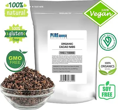 Organic CACAO / COCOA Nibs 100g Criollo Peruvian Vegan Superfood Coco Bean • £4.99