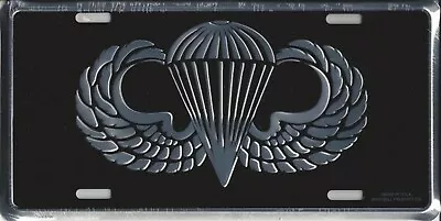 Army Airborne Paratrooper Jump Wings Military  Logo Auto Tag Car License Plate  • $29.99