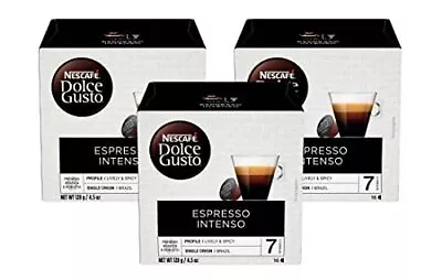 Nescafe Dolce Gusto Coffee Pods Espresso Intenso 16 Capsules (Pack Of 3) • $38.10