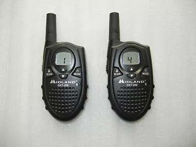 Midland X-TRA TALK GXT-200 Two Way Radio With (8) Fresh Batteries • $14.95