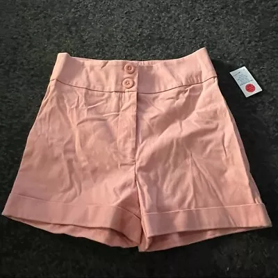 Wearever High Waisted Folded Cuff Stretchy Shorts Size M $35 New • $15.74