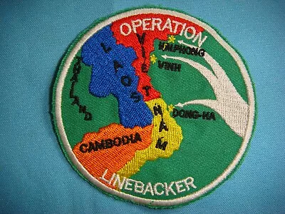 VIETNAM WAR PATCH US NAVY TF 77 OPERATION LINEBACKER - JOINT US 7th AIR FORCE • $11.38