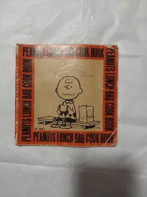 Vintage 1974 PEANUTS Kids Lunch Bag Cook Book Charles Schulz Very Used! • $1.99