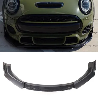 For Mini Cooper R55 R56 F55 F56 Front Bumper Lip Spoiler Splitter Carbon Fiber • $70