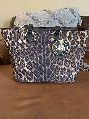 Steve Madden Leopard Tote With Laptop/tablet Sleeve New With Tags MSRP $108 • $49.99