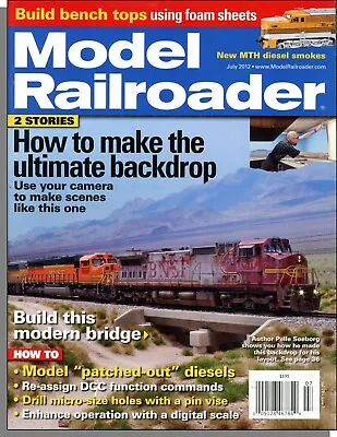 Model Railroader - 2012 July - How To Make The Ultimate Backdrop  • $4.99