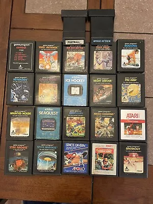 Lot Of 22 Atari 2600 Game Cartridges As Is Not Tested • $69