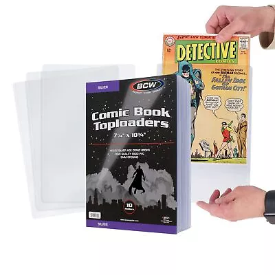 Silver Age Comic Book Top Loaders 20 Ct | Crystal Clear PVC Migration-Free |... • $53.94