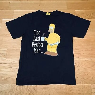 The Simpsons Last Perfect Man T-Shirt S M Tee Homer Simpson Cartoon FOX 2011 Y2K • £7.69