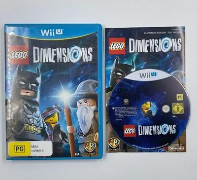 Lego Dimensions Nintendo Wii U Game + Manual PAL 11F4 • $10.95