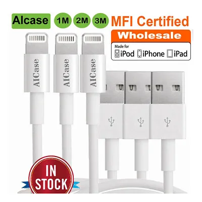 $9.79 • Buy Genuine MFI Certified  USB Cable Data Charger For IPhone 14 13 12 11 Pro Max 8 7