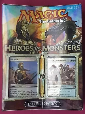 Magic The Gathering DUEL DECKS HEROES VS MONSTERS New Sealed Box Set MTG • $95