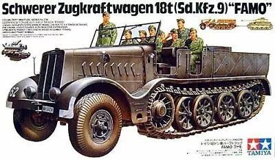 Tamiya 35239 1/35 German 18 Ton Heavy Half-Track Sd.Kfz.9 Famo • $95.99