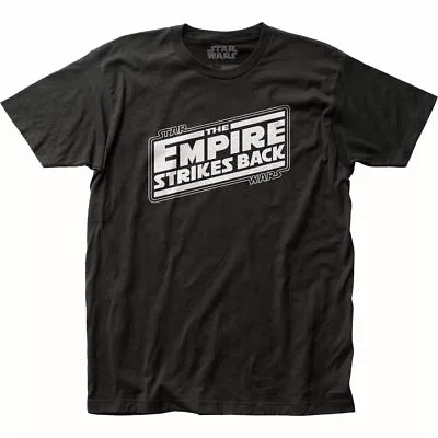$17.49 • Buy Star Wars The Empire Strikes Back Logo T Shirt Mens Licensed Jedi Movie Black