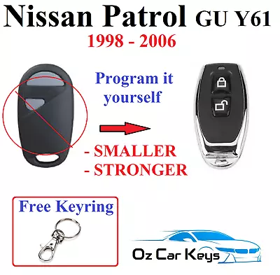 Suits NISSAN GU Y61 PATROL KEYLESS ENTRY REMOTE FOB ONLY NO KEY 1998 - 2006  • $37.77