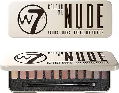 W7 Makeup Make Up Eye Shadow Palette Colour Me Nude Natural Shades 12-Piece • £9.99