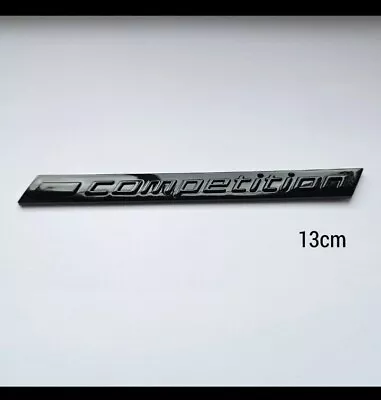 BMW COMPETITION PACK “BLACK OUT” 13cm REAR BOOT BACK BADGE M3 M4 M5 M6 • $25.15